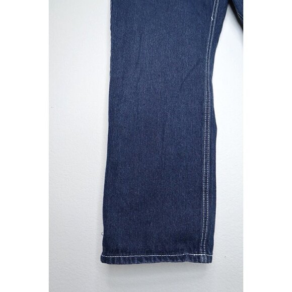 Vintage Akademiks Jeans Dark Wash Blue Denim Men's 30x25 Y2K Streetwear Hip Hop - Picture 4 of 11